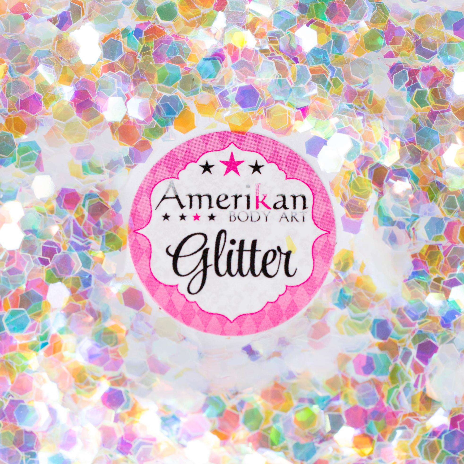 Holographic White Chunky Glitter (0.125